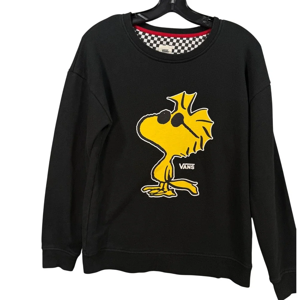 Vans x Peanuts Woodstock Joe Cool Sweatshirt Black Small 2017‎ HTF Sunglasses